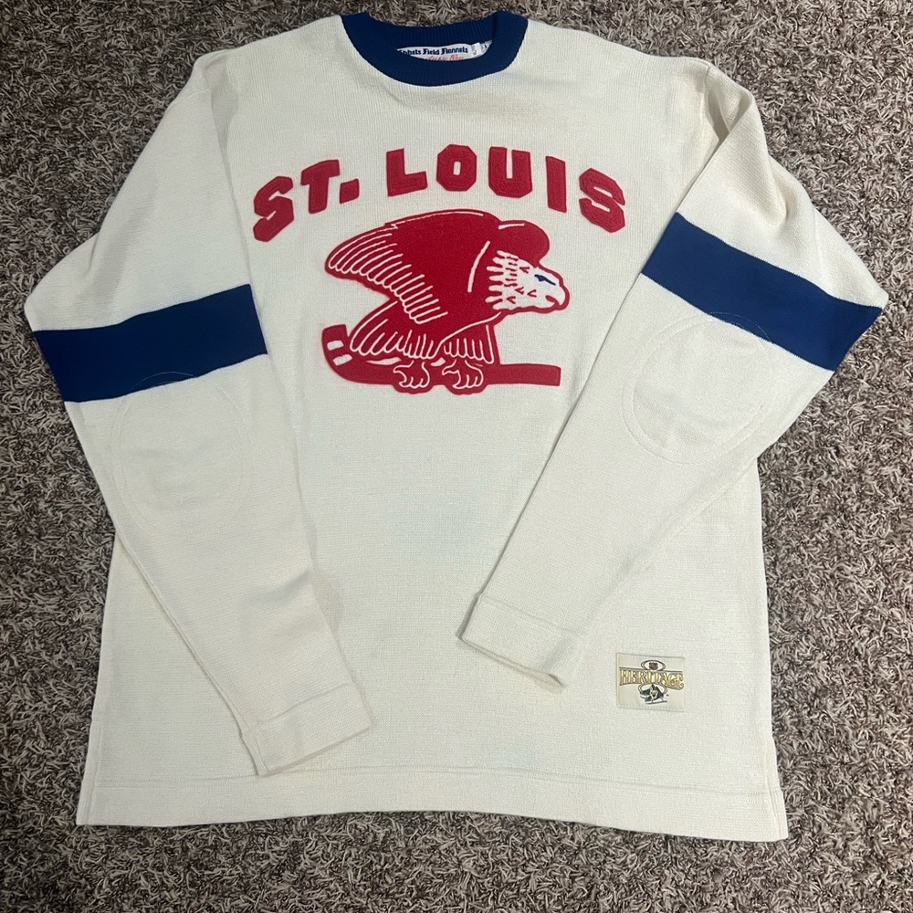 NHL Heritage White and Blue St. Louis Eagles (1934–35) Sweatshirt XL